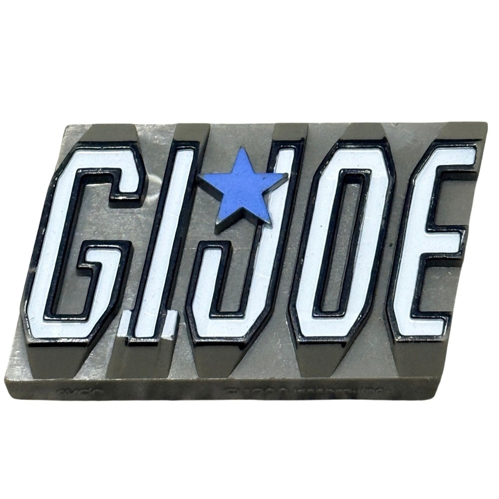 Vintage Avon G.I. Joe Belt Buckle Logo Star Olive Green 2.25in Plastic 1988 Boys
